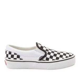 NEW Vans Slip On Chex Skate Shoe - 11.5 Kids